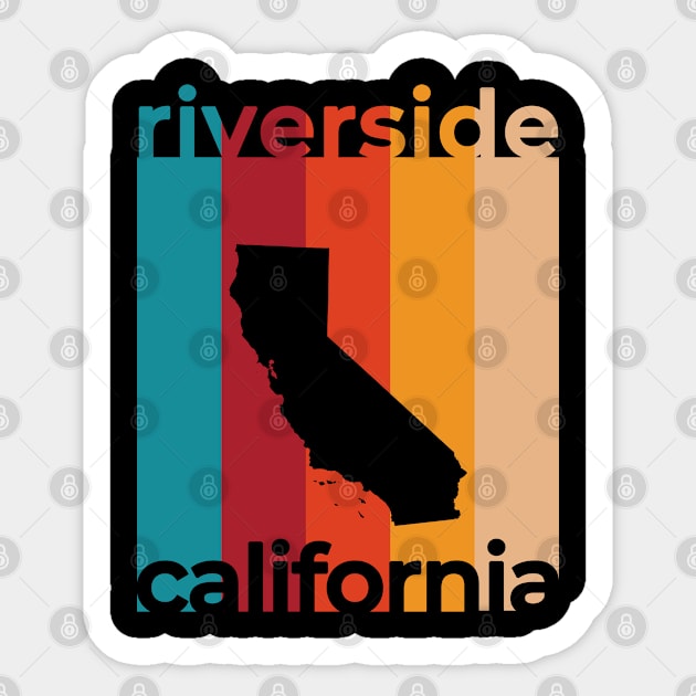 Riverside California Retro Sticker by easytees